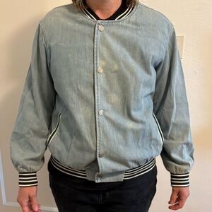 Vintage Denim Bomber